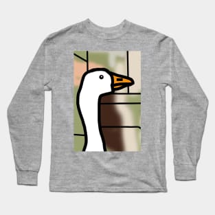 Portrait of Goose in the City Long Sleeve T-Shirt